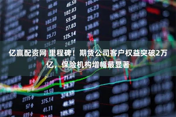 亿赢配资网 里程碑！期货公司客户权益突破2万亿，保险机构增幅最显著